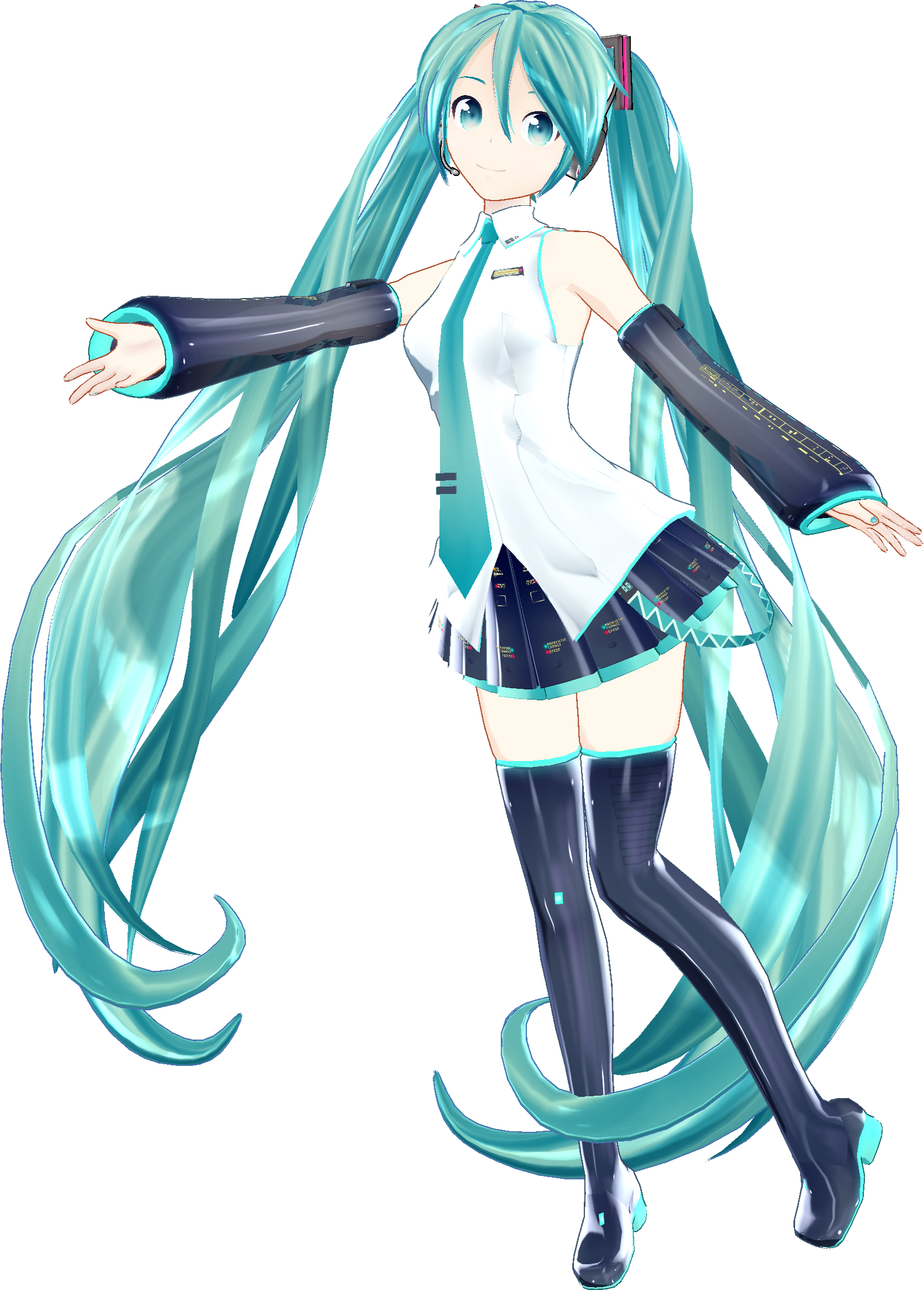 Miku Hatsune V3 Mmd Help By Adan Official-d6qa66x - Anime (1613x2251), Png Download