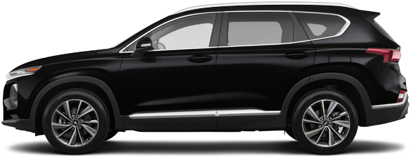 2019 Hyundai Santa Fe Preferred Turbo - 2018 Toyota Highlander Limited Blue (640x390), Png Download