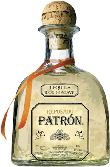 Patron Reposado Tequila 1l - Patron Reposado 750ml (407x600), Png Download