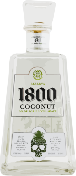 1800 Coconut Tequila - 1800 Coconut Tequila Bottle (260x600), Png Download