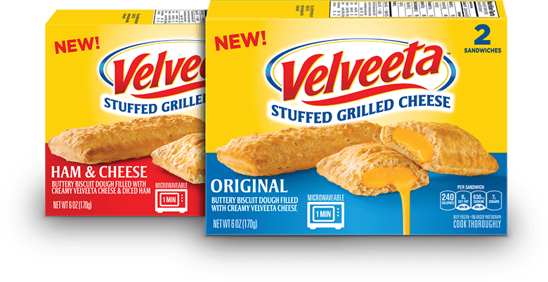 Velveeta Stuffed Grilled Cheese - Velveeta Ham & Cheese Stuffed Grilled Cheese Sandwiches (780x402), Png Download