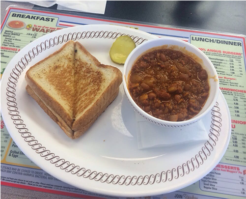 Grilled Cheese & Cup Of Chili - Cheese Sandwich (500x500), Png Download