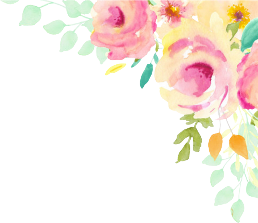 Ftestickers Floral Flowers Corner Edging Watercolor - Imitat-glitter-goldstreifen-rosen, Die Einladung (1024x1024), Png Download