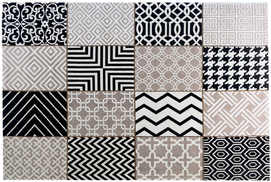 Spiros Zig Zag - Laforma Spiros Dark Gray Chenille Carpet 160x230 9 (600x600), Png Download