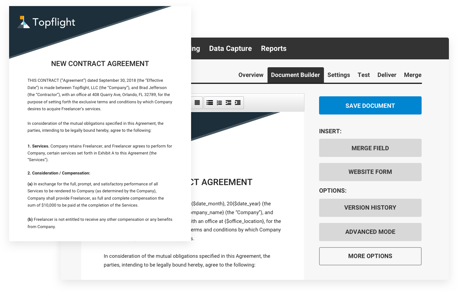 Document Automation Software - Software (1510x964), Png Download