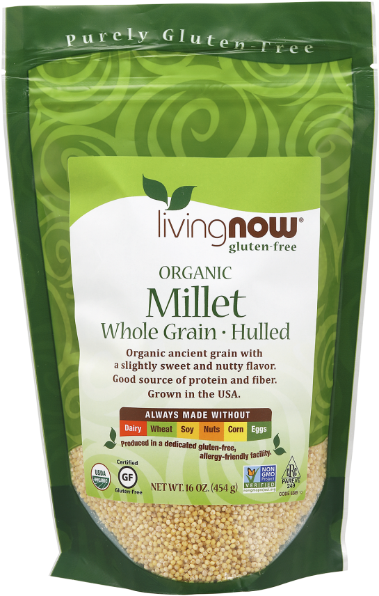 Millet, Organic - Now Foods Amaranth Grain - 1 Lb (565x880), Png Download