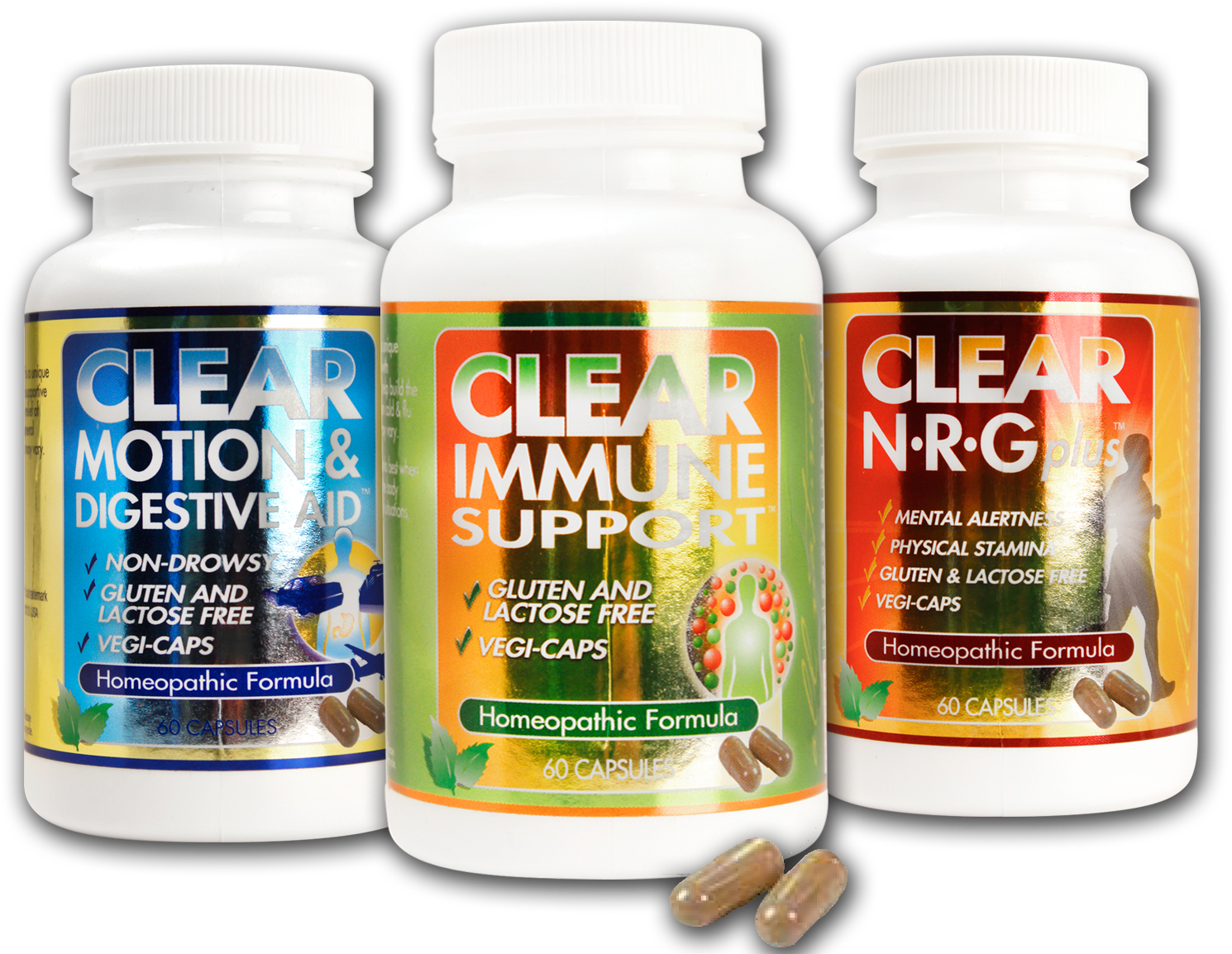 Weekender Travel Kit - Clear N-r-g Plus, Capsules - 60 Capsules (1761x1211), Png Download
