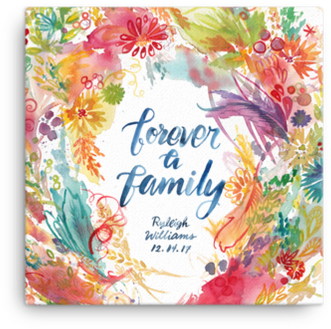 Wrapped Canvas Prints - Christmas Card (498x498), Png Download