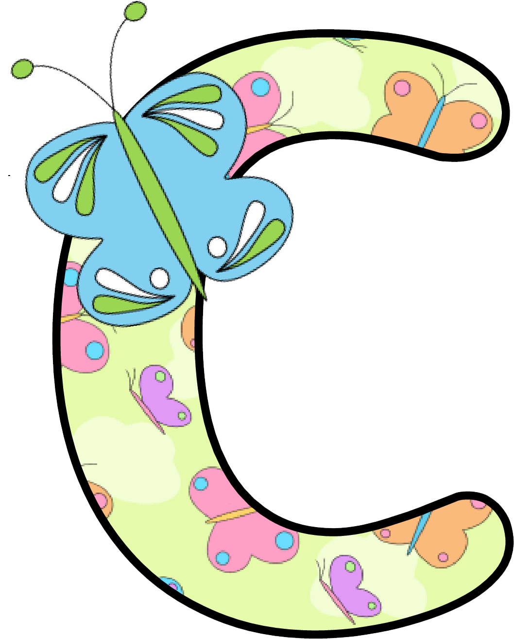 Ch B Alfabeto Mariposas De Kid Sparkz - Butterfly Letters Alphabet (1109x1364), Png Download