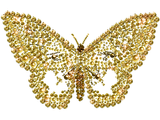 Mariposa Dorada Photo Zps68b332cb - Mariposa En Movimiento Png (660x630), Png Download