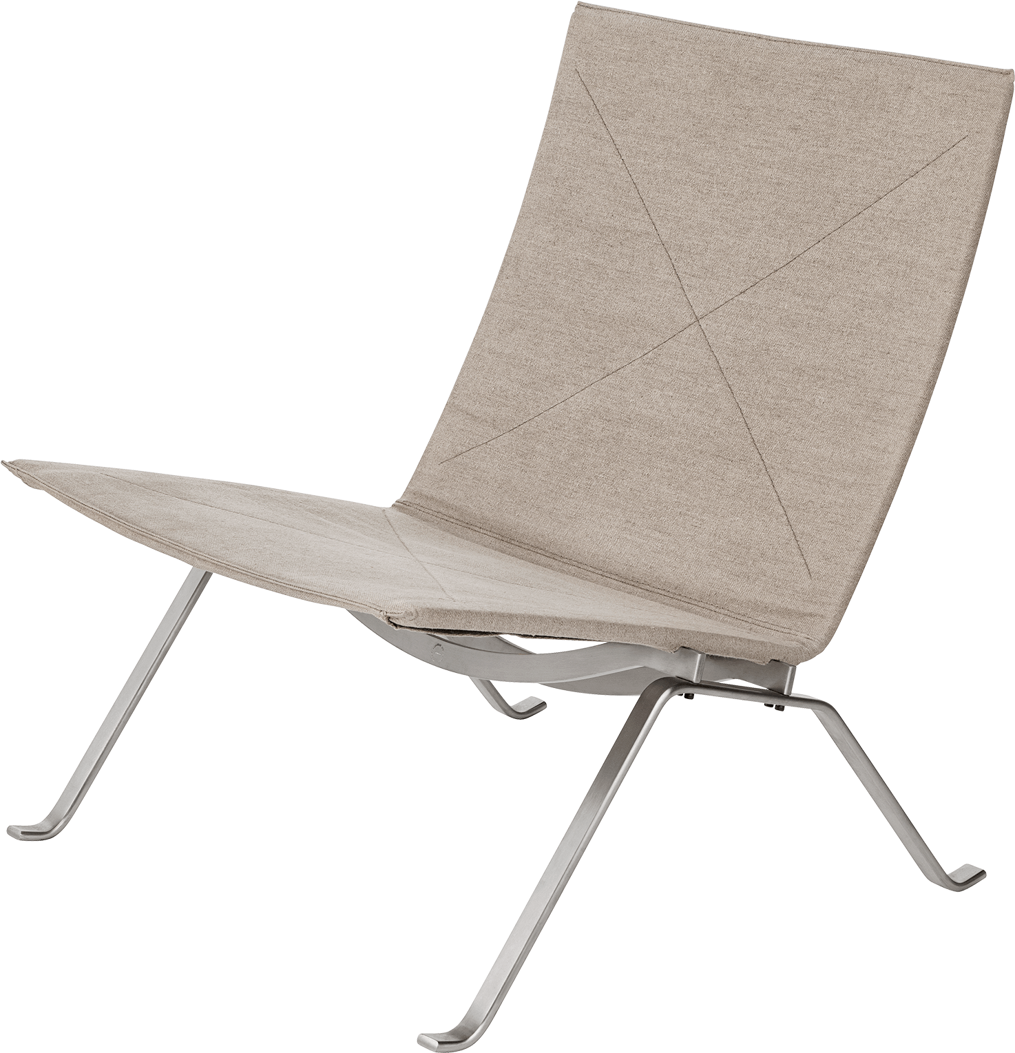 Pk22 Lounge Chair Poul Kjærholm Canvas - Pk 22 Stol (1600x1840), Png Download