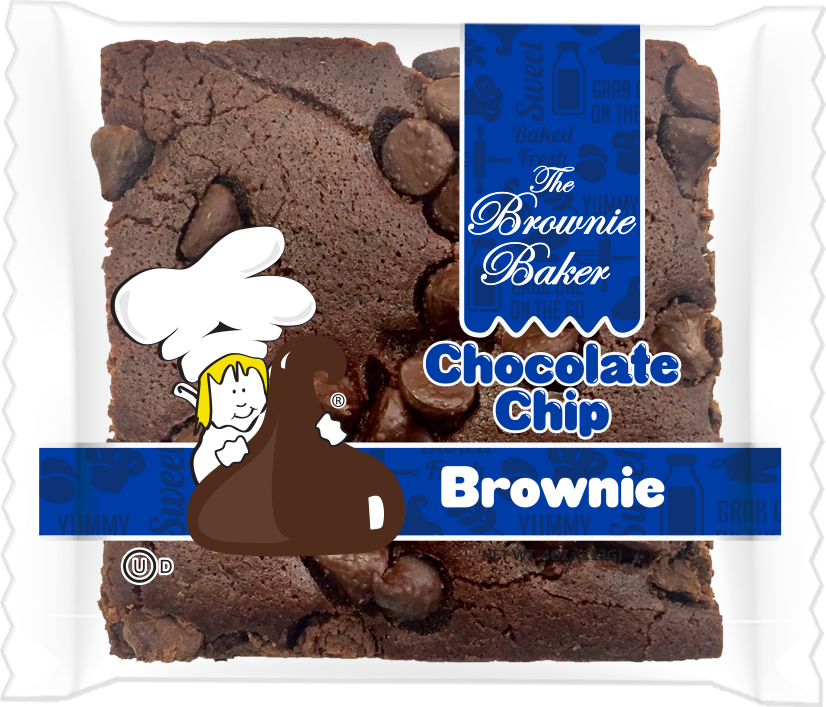 Click For Nutrition - Brownie Baker Cookie, Chocolate Chip - 12 Pack, 4 Oz (826x707), Png Download