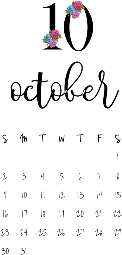 October Creative Calendar, Calendar Design, 2018 Printable - Beautiful December 2018 Calendar (768x994), Png Download