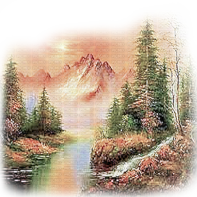 Paisaje - Painting (400x400), Png Download
