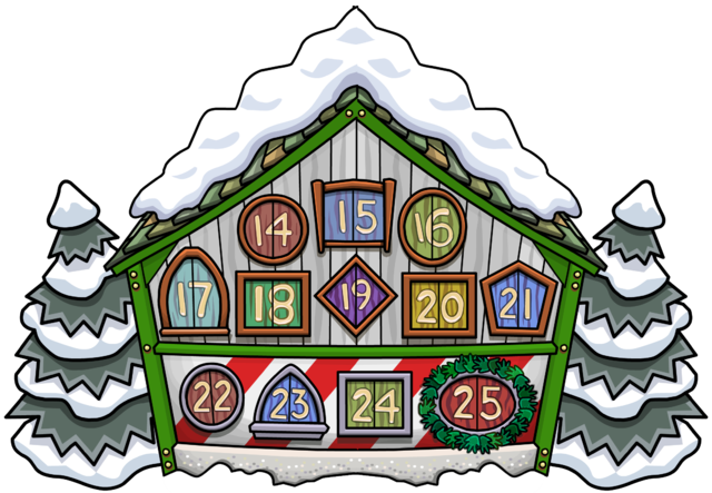 File - Advent Calender - Png - Christmas Day (640x443), Png Download