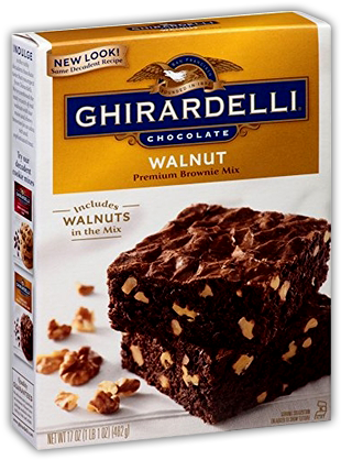 Everybody Loves Brownies - Ghirardelli Caramel Turtle Brownie Mix 18.5 Oz (500x500), Png Download