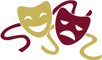 About The Theater - Theatre Clipart Black And White (350x350), Png Download