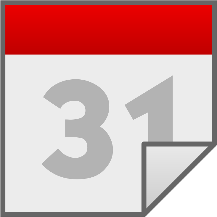 Medium Image - Red Calendar Clipart (800x800), Png Download