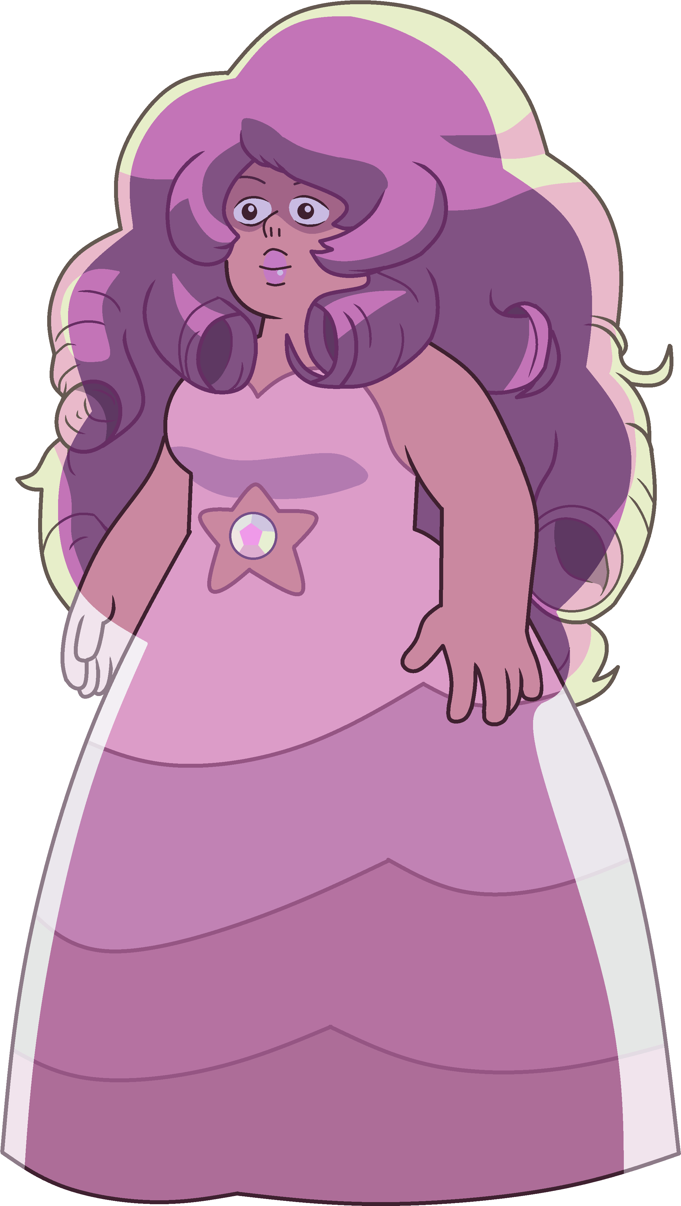 We Need To Talk Party - Rose Quartz Steven Universe Transparent (2911x4273), Png Download