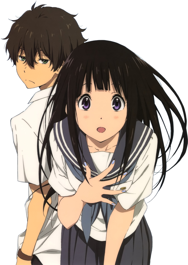 Related Wallpapers - Oreki X Chitanda Render (758x1024), Png Download