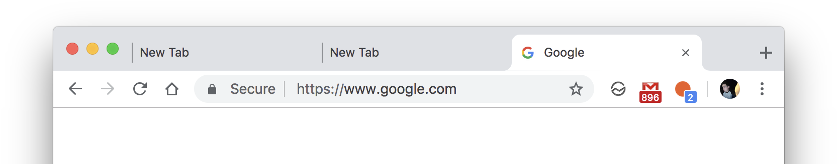Google Has Also Expanded The Size Of The Address Bar - New Google Look 2018 (1678x338), Png Download
