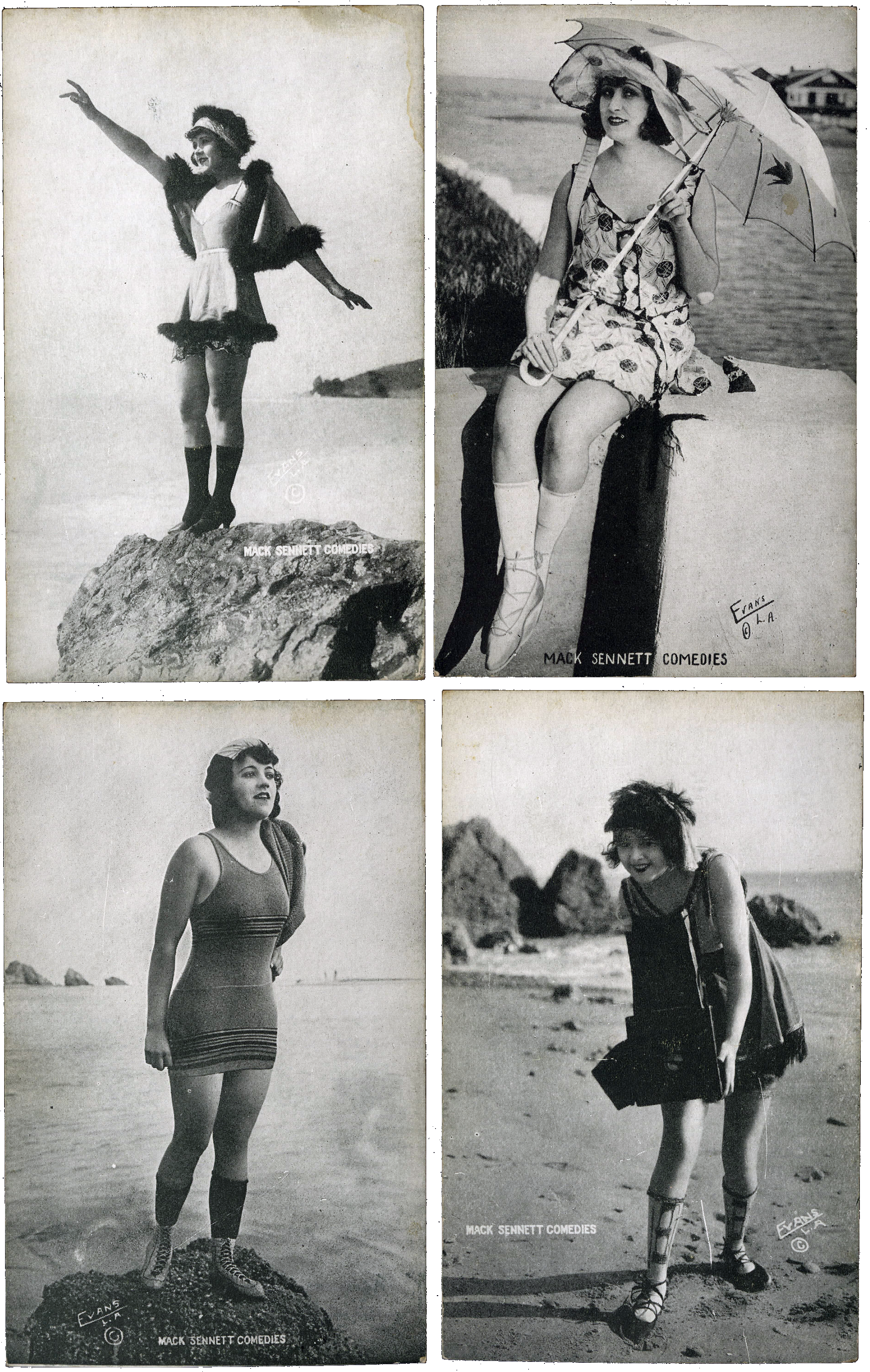 Mack Sennett Bathing Beauties 2 - Myrtle Lind (1901-1966) Namerican Actress Holding A (1892x2982), Png Download