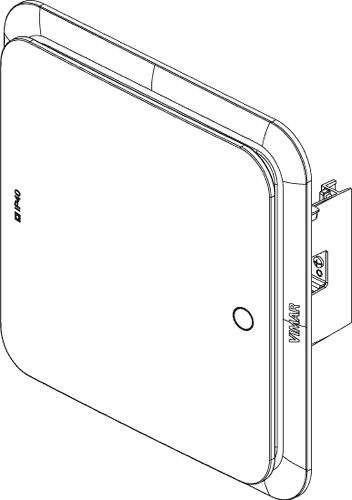 Vista 3d - Centralino Estetico Da Incasso Moduli Bianco B Vimar (352x500), Png Download