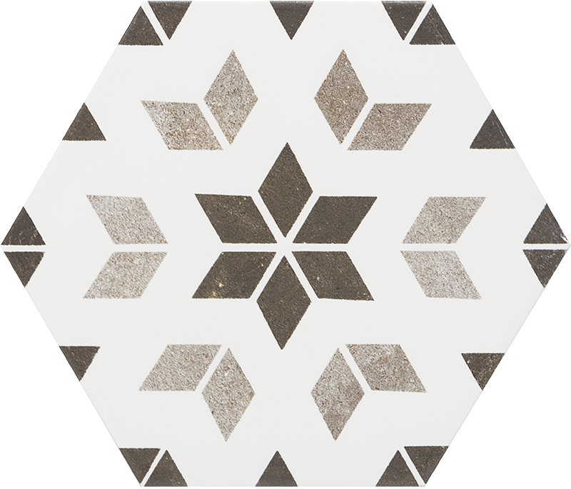 Ann Sacks Mosaic Enclave Tile - Hexagon (800x685), Png Download