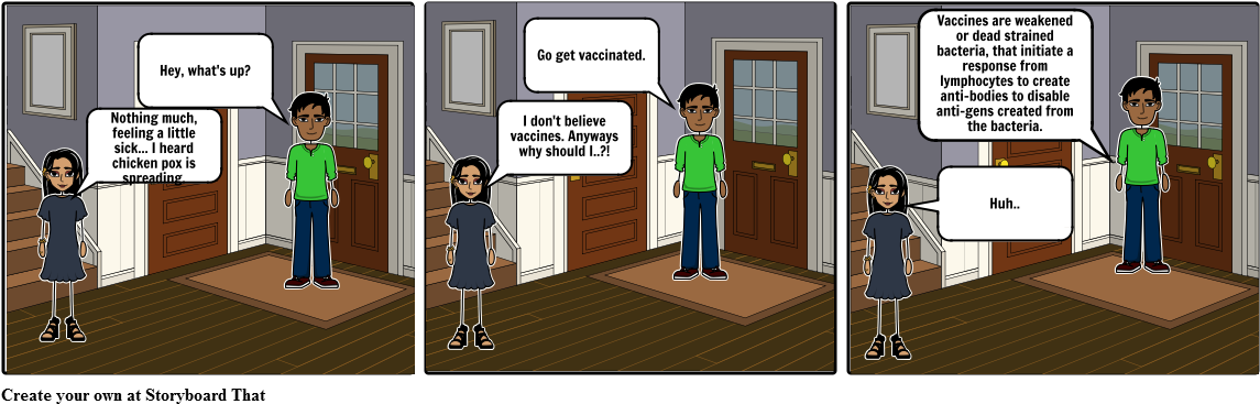 Vaccine - Cartoon (1164x385), Png Download