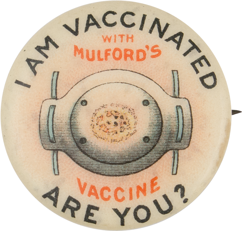 I Am Vaccinated With Mulford's Vaccine Are You - Vaccine (1000x857), Png Download