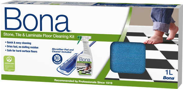 Stone Tile Laminate Cleaning Kit - Bona Bina - Stone, Tile - And Laminate - Floor Cleaning (600x831), Png Download