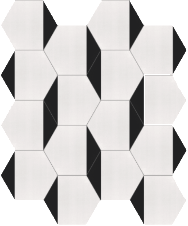 Black And White Tiles Vancouver - World Mosaic Tile (bc) Ltd (652x781), Png Download
