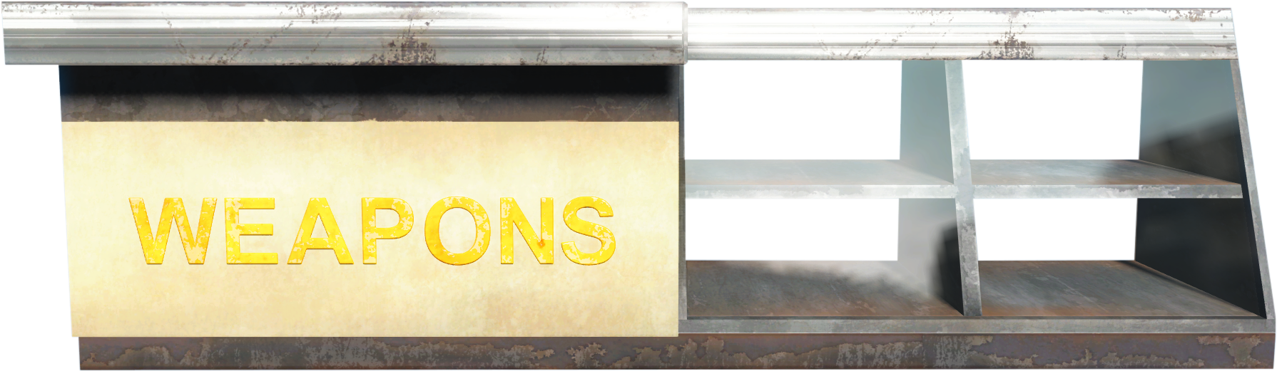 Fo4 Weapons Emporium Counter (1836x724), Png Download