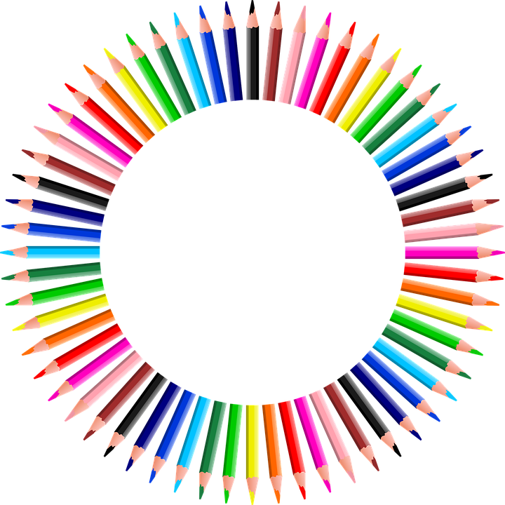 Rainbow Colored Pencils Png