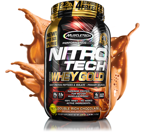 Nitro Tech Bottle - Nitrotech Whey Gold 5.5 Lbs (609x539), Png Download