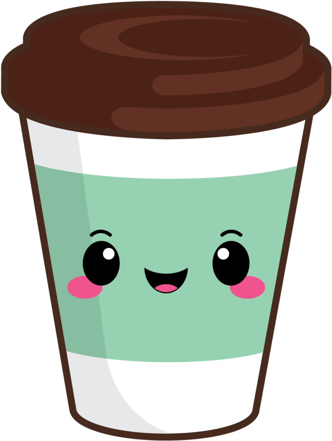 Cute Coffee To Go Green - Coffee Emoji (720x954), Png Download