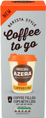 Discover A Premium Cappuccino To Have At Home With - Nescafe Azera Coffee To Go Americano 4 Cups (400x400), Png Download