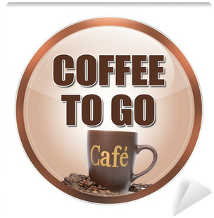Wallmonkeys Wall Decals Wallmonkeys Kaffee Button Blanko (400x400), Png Download