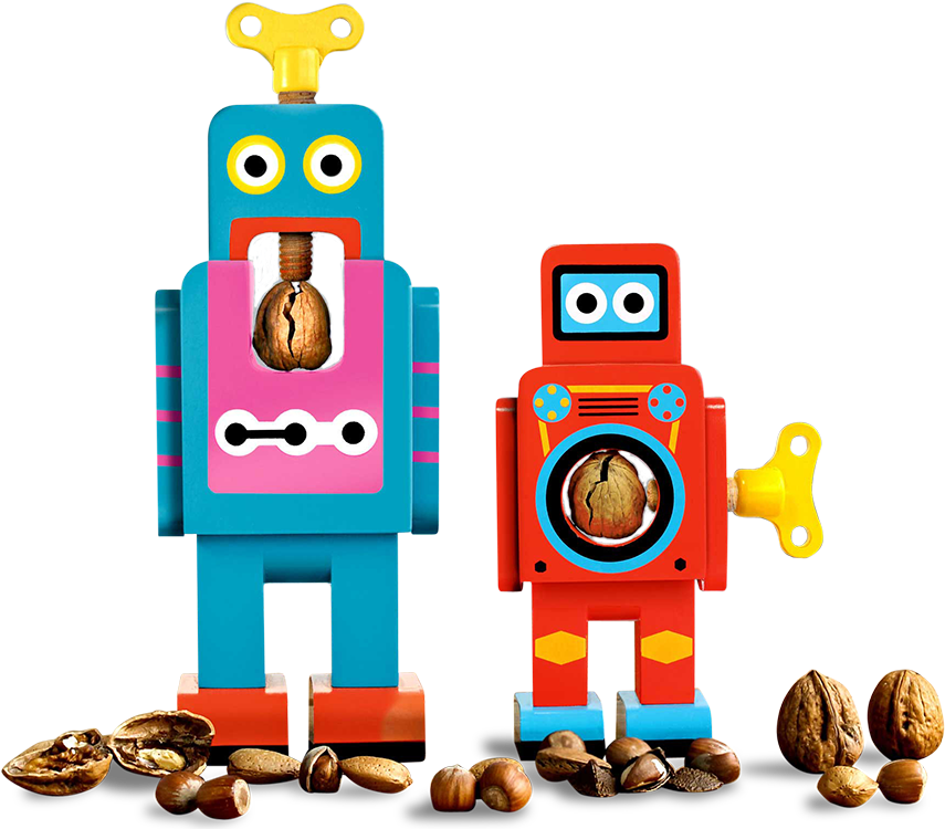 Nutcracker Clipart Nut Cracker - Suck Uk Robot Nut Cracker Small, Red (1200x807), Png Download