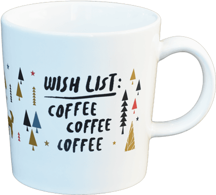 Holiday Wish List - Coffee Cup (600x600), Png Download