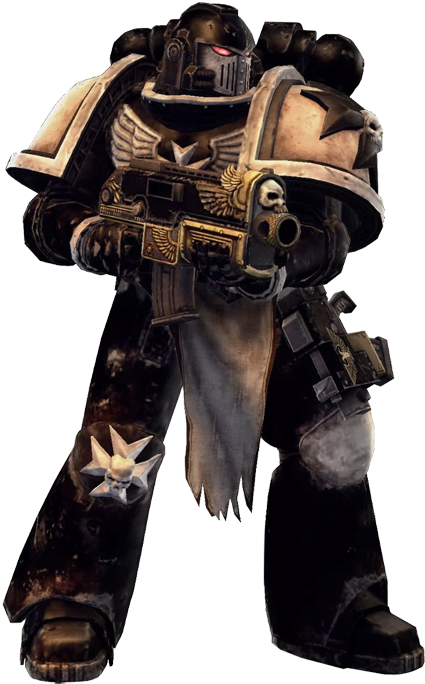Armor Black Templars - Black Space Marine Armor (572x800), Png Download