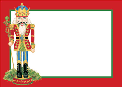 Nutcracker Labels - Caspari Nutcracker Suite Ivory Guest Towel 15pk (500x500), Png Download