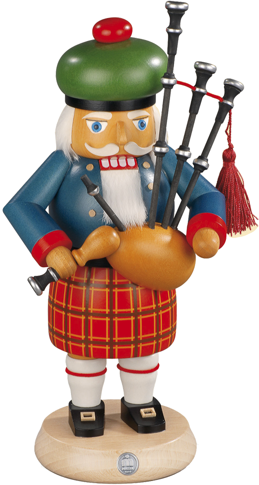 "scotsman With Bagpipe\ - German Nutcracker Scotsman With Bagpipes, Height 27 (1000x1000), Png Download
