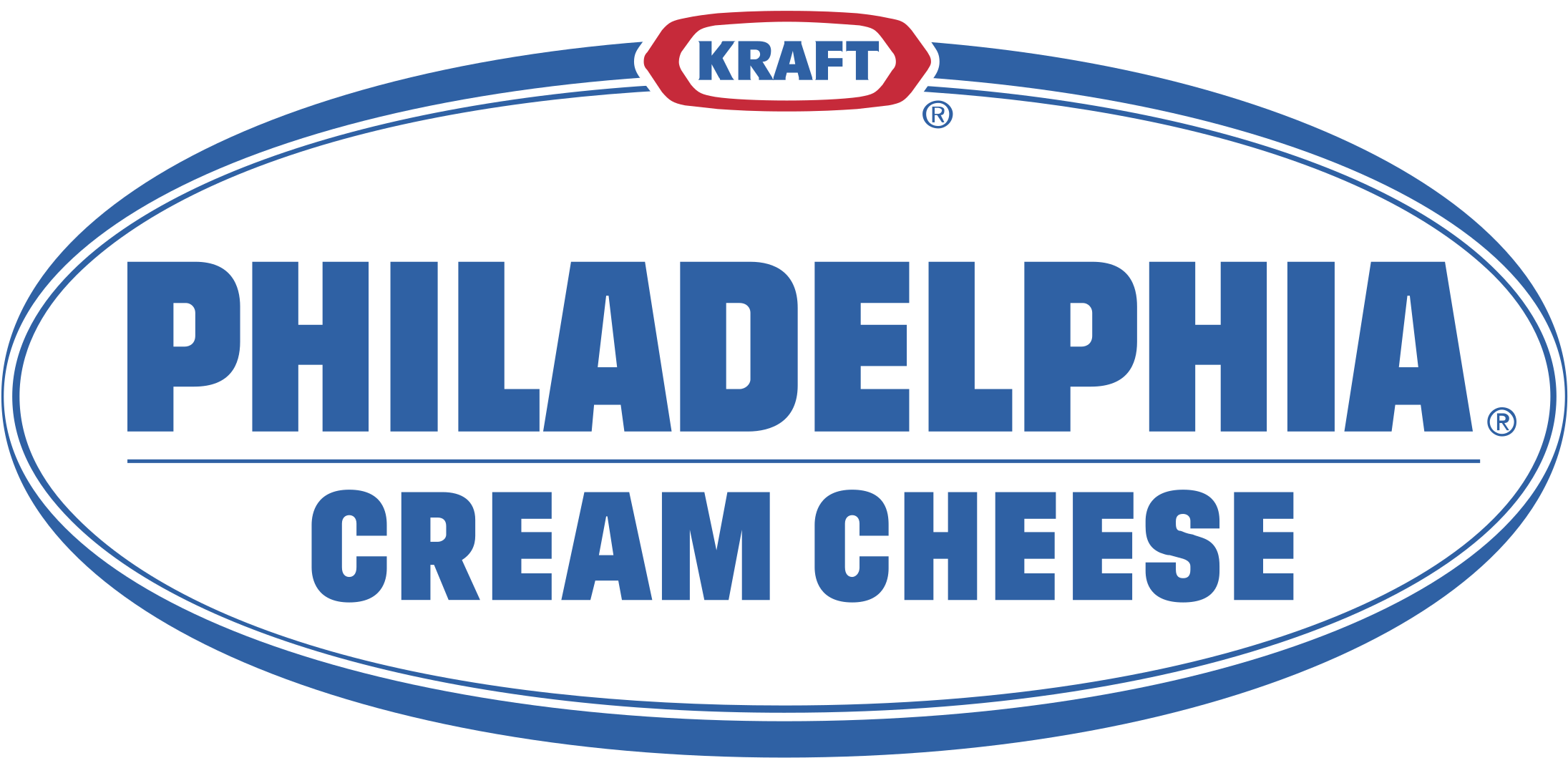 Philadelphia Cream Cheese Logo Png Transparent - Philadelphia Brand Cream Cheese Cookbook [book] (2400x2400), Png Download
