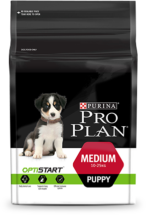 Medium Puppy With Optistart Puppy Food - Pro Plan Medium Breed Puppy (600x600), Png Download