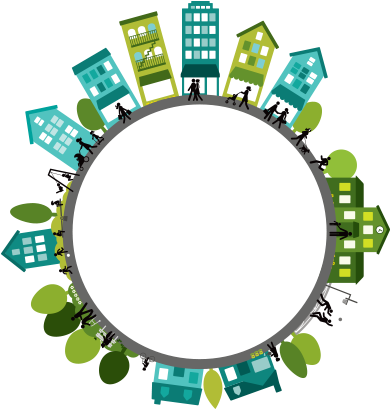 Urban Design Icon - National Health Center Week 2018 (417x417), Png Download