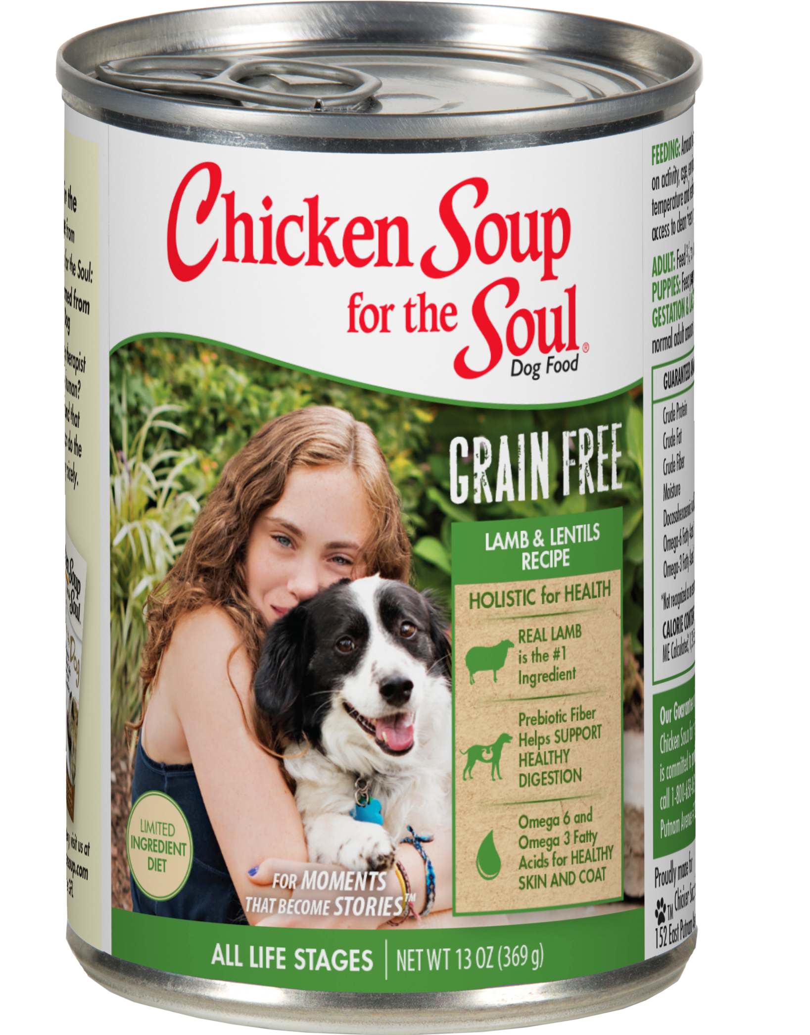 Lamb Lentil Can - Wet Dog Food Portion Size (2034x2420), Png Download