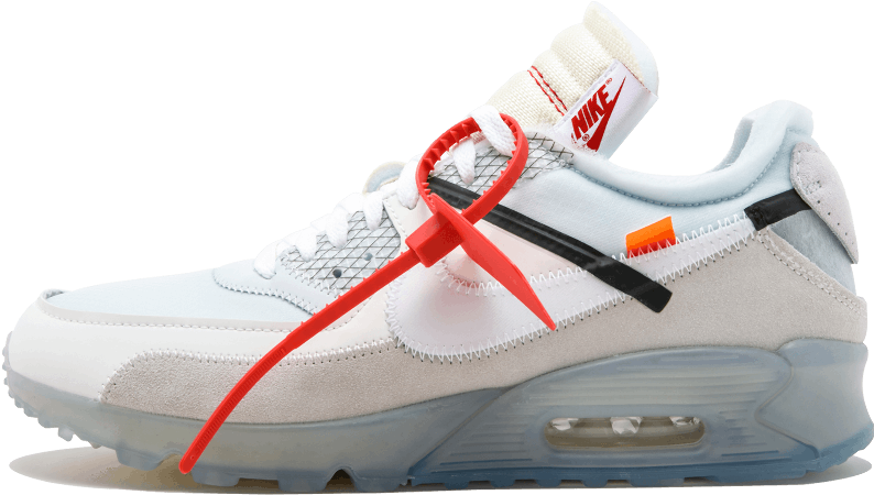 Nike Air Max 90 X Off-white - Air Max 90 Off White (1000x600), Png Download