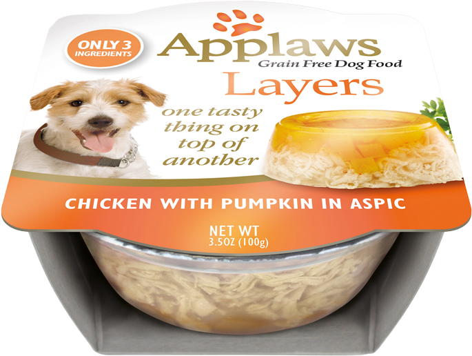 Dog Layers Chicken With Pumpkin In Aspic - Applaws Limited Ingredient Layer Chicken With Lamb (715x688), Png Download