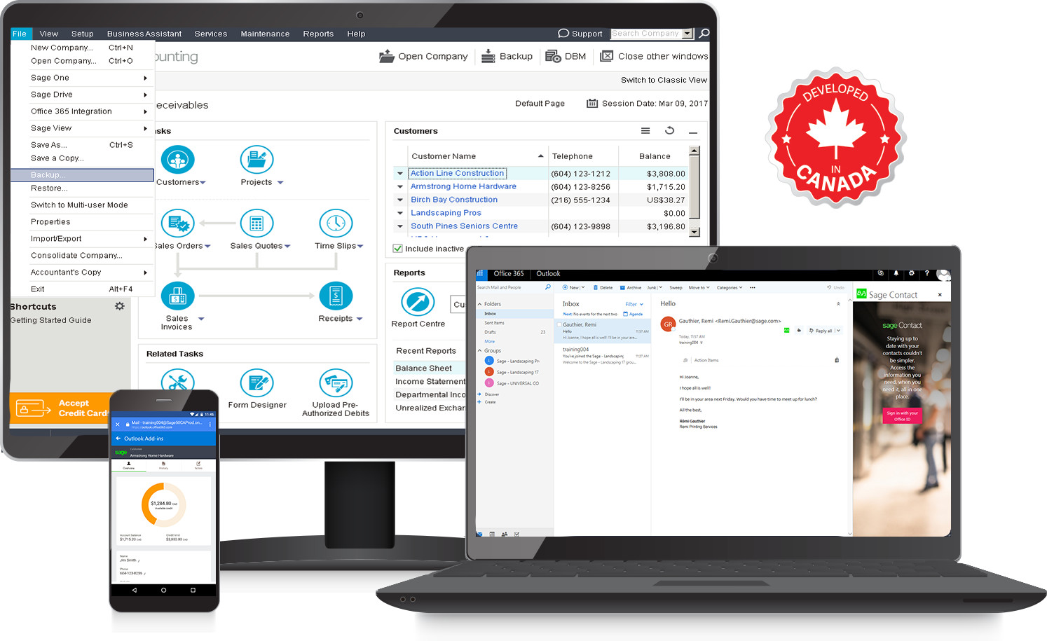 Easy Accounting - Sage Accounting Software Canada (1494x915), Png Download